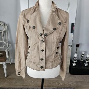 Y2K Los Angeles Jacket W/embroidered Unicorn On Back S/M